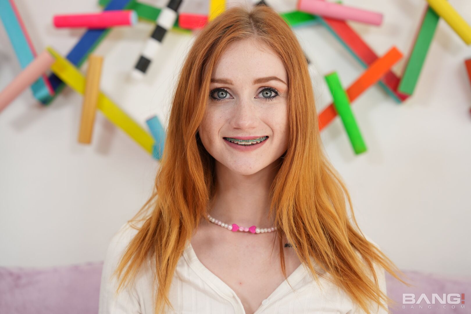 Redhead Scarlet Skies Uses A Dildo In Fitting Room Before Fucking In Hotel