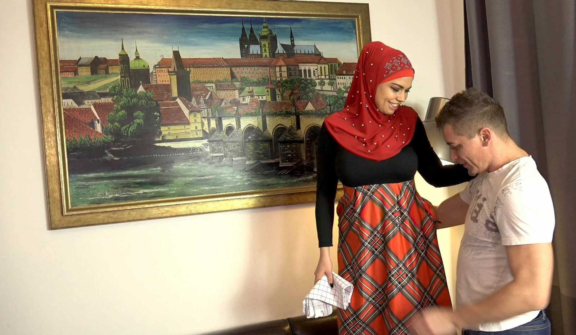 Busty Muslim babe